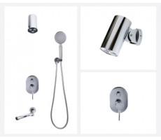 Душевой комплект встраиваемый СКАНДИ 14582-501C хром Bronze de Luxe 