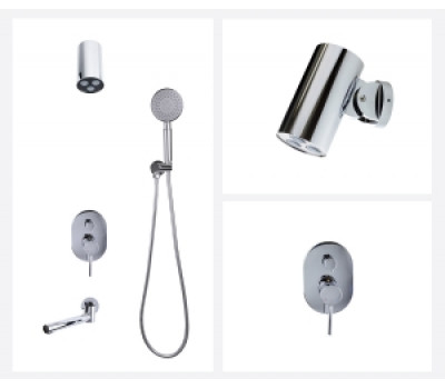 Душевой комплект встраиваемый СКАНДИ 14582-501C хром Bronze de Luxe 