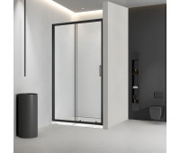 Душевая дверь Veconi Vianno VN-46B, 1300x1950, черный, стекло прозрачное VN46B-130-01-C5 
