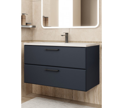 Тумба под раковину Uperwood Foster NEW 90 см, подвесная, черная TFosterNEW90b Тумба под раковину Uperwood Foster NEW 90 см, подвесная, черная TFosterNEW90b