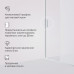 Дверь душевая в нишу AM.PM Gem W90G-110-1-195MM Стекла прозрачное, матовое; профиль хром матовый 