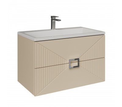 Тумба подвесная Grossman ЛУКСОР-70 см с 2-я ящика, бежевый матовая (ум. Блисс-70 см.)  Тумба подвесная Grossman ЛУКСОР-70 см с 2-я ящика, бежевый матовая (ум. Блисс-70 см.)