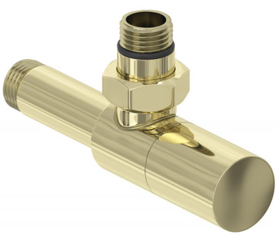 Вентиль Сунержа G 1/2" НР х G 1/2" НР угловой цилиндр цвет-шампань 020-1400-1212 