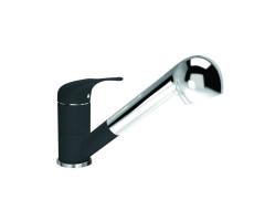 Смеситель для кухни с выдвижным изливом Florentina СИГМА 313.14L.1223.102, черный  Смеситель для кухни с выдвижным изливом Florentina СИГМА 313.14L.1223.102, черный