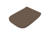 Сиденье для унитаза Artceram A16 ASA001 40 71 с микролифтом, петли хром, цвет Brown tortora