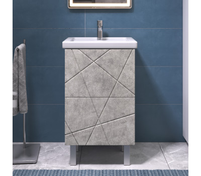 Тумба VIGO Geometry под раковину Geometry 500-0-2 Фостер бетон tn.bsf.GEO.FOS.50.2Y бетон  