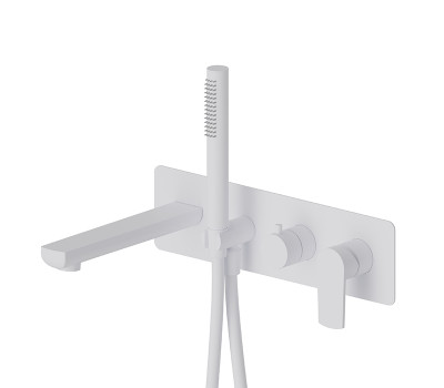 Смеситель для ванны Newform Haka 72072E.01.014 Белый матовый 