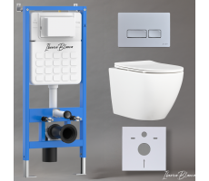 Комплект 3в1 IBERICA BLANCA инсталляция SILENCIO, унитаз BILBAO ALTO белый, кнопка смыва ESTI-R хром матовый (IB001.BLA.234.214) Комплект 3в1 IBERICA BLANCA инсталляция SILENCIO, унитаз BILBAO ALTO белый, кнопка смыва ESTI-R хром матовый (IB001.BLA.234.214)