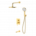 Душевая система для ванны и душа DQ Bonn встраиваемая с изливом мат.золото DA1705607 