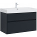 Тумба с раковиной Aquanet Бруклин 100 цв. антрацит матовый 00312874 Тумба с раковиной Aquanet Бруклин 100 цв. антрацит матовый 00312874