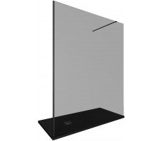 Душевая перегородка Allen Brau Infinity 1 160 3.21034.BBA.T черный браш 