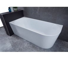 Ванна акриловая Vincea VBT-402-1500L, 150х75 цвет белый, левая, слив-перелив в комплекте, хром 