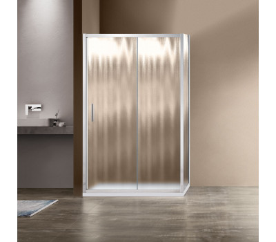 Душевой уголок Vincea  Garda VSR-1G8011CH, 1100*800, хром, стекло шиншилла 