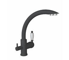 Смеситель для кухни с подключением фильтра Florentina ШАЛЕ 333.25H.2113.102, черный Смеситель для кухни с подключением фильтра Florentina ШАЛЕ 333.25H.2113.102, черный
