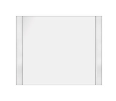 Зеркало Dreja Uni 105 см, белый