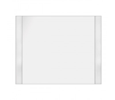 Зеркало Dreja Uni 105 см, белый