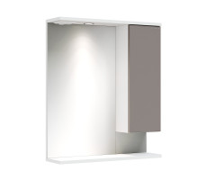 Шкаф-зеркало Onika Марви 60 мокко, правый, с подсветкой 206088 