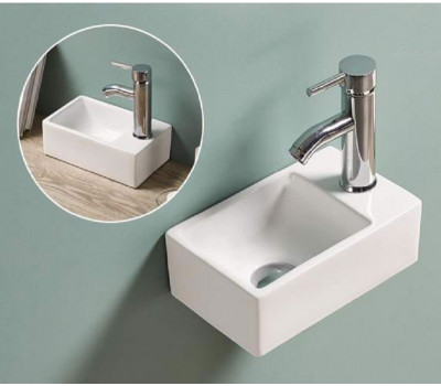 Умывальник CeramaLux 9048GTL белый Умывальник CeramaLux 9048GTL белый