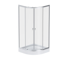 Душевой уголок AM.PM X-Joy W88E-205-090MT64 Стекла прозрачные; профиль матовый хром; поддон белый 