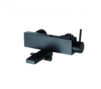 Смеситель для ванны короткий излив Bravat Arc F66061K-01A-ENG Черный 