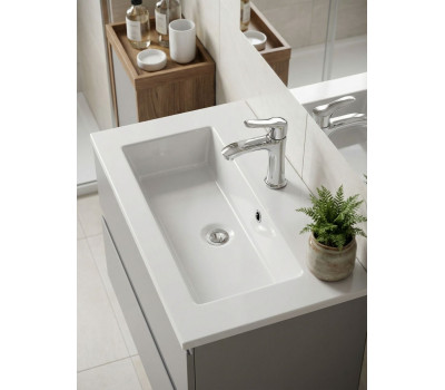 Раковина для ванной 60 см, Uperwood Aurora, белая глянцевая RAurora60wg 