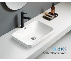 Раковина керамическая (врезная сверху)  SantiLine SL-2109 
