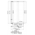 Стеклянные шторки WasserKRAFT Main 41S 41S02-80WS Хром 