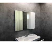 Зеркало-шкаф Comforty Неаполь-100 белый глянец 
