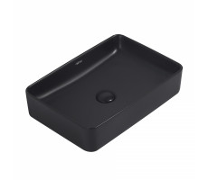 Раковина накладная ABBER Rechteck AC2207MB черная матовая 