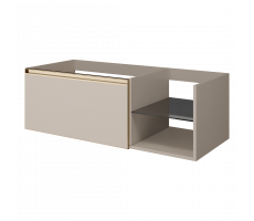 Тумба Armadi Art DAPHNE QUATRO 6 120см профиль MATT GOLD c подсветкой 790-M6-120-D-MG-LED 