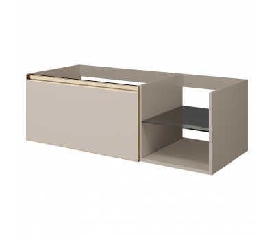 Тумба Armadi Art DAPHNE QUATRO 6 120см профиль MATT GOLD c подсветкой 790-M6-120-D-MG-LED 