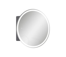 Зеркальный шкаф EQUIL Smile LED D600 подвесной графит софт Зеркальный шкаф EQUIL Smile LED D600 подвесной графит софт