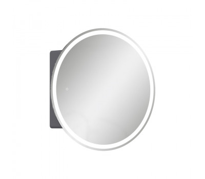 Зеркальный шкаф EQUIL Smile LED D600 подвесной графит софт Зеркальный шкаф EQUIL Smile LED D600 подвесной графит софт