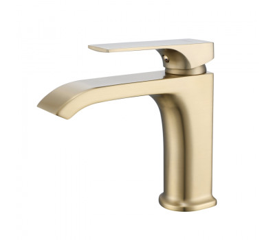 Смеситель для раковины Prohanss P61.10.03, золотой сатин Смеситель для раковины Prohanss P61.10.03, золотой сатин