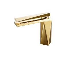 Смеситель для умывальника Bravat Diamond высокий L (Golden) F118102G-2-ENG Золото 