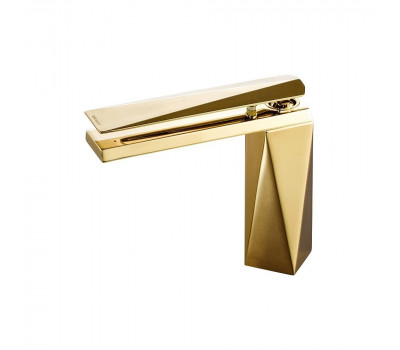 Смеситель для умывальника Bravat Diamond высокий L (Golden) F118102G-2-ENG Золото 