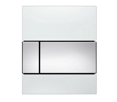 Панель смыва для писсуара, стекло белое, цвет: хром глянцевый TECE TECEsquare 9242802 