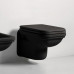 Унитаз подвесной Kerasan WALDORF 411504nero Черный (сиденье отдельно)
