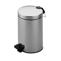  Контейнер для мусора напольная модель, c крышкой, с ножной педалью Keuco  04988070000 Хром 
