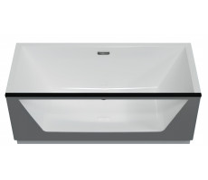 Ванна акриловая Aima Design NEO 170х75 Прямоугольная 1 стекло (матовое серое) 01нео1775с1с 