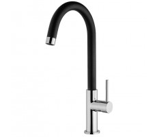 Смеситель для кухни PAINI Sky, излив черный, хром (CR) 78CR57244SLMKM 