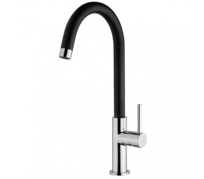 Смеситель для кухни PAINI Sky, излив черный, хром (CR) 78CR57244SLMKM 