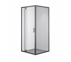 Душевой уголок OLIVE'S DUERO, квадратный, 1000*1000*1950 мм, черный DR-100CS-SW-GB  