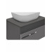 Тумба Runo Вудлайн 65 подвесная темно-серая/серая под накладной умывальник 00-00004898 Тумба Runo Вудлайн 65 подвесная темно-серая/серая под накладной умывальник 00-00004898