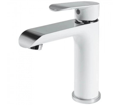 Смеситель для раковины Grocenberg GB2010WC, белый/хром 