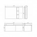 Тумба-умывальник Comforty Милан-120 (00-00014006CF) белый глянец со столешницей под мрамор Калакатта Блэк с раковиной COMFORTY T-Y9378