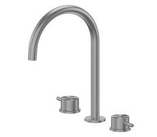 Смеситель ABBER Wasser Kreis 316 AF8108BGG-M для раковины, оружейная сталь брашированная Смеситель ABBER Wasser Kreis 316 AF8108BGG-M для раковины, оружейная сталь брашированная