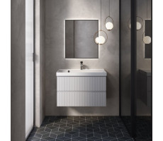 Тумба под умывальник 80 см AQUAme AQM900180WH Белый глянец 