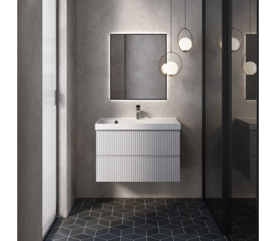 Тумба под умывальник 80 см AQUAme AQM900180WH Белый глянец 