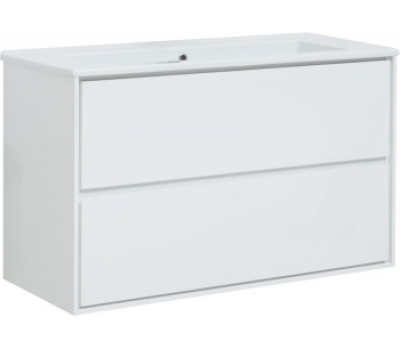 Тумба под раковину Aquanet Милан 105 белый глянец 00339970 Тумба под раковину Aquanet Милан 105 белый глянец 00339970